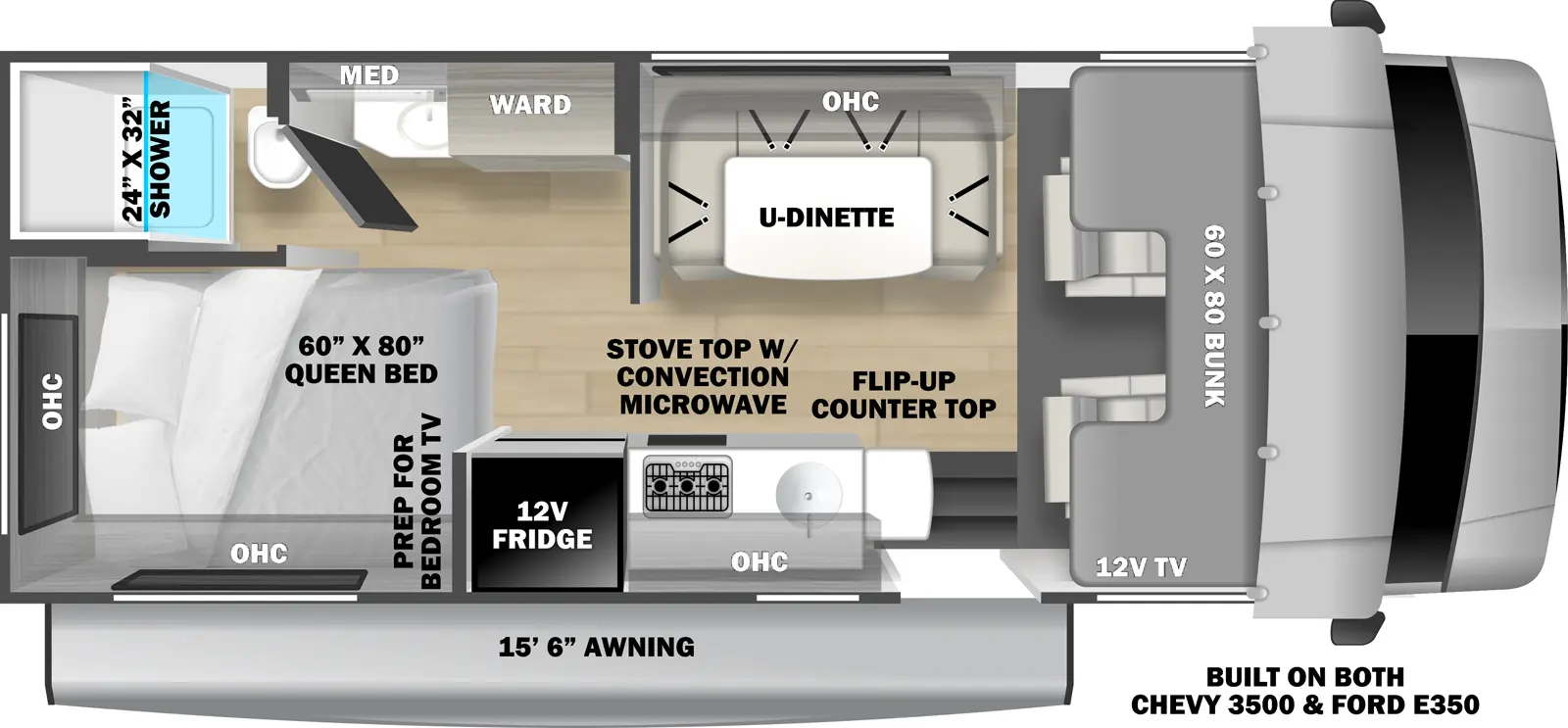 Sunseeker 2350LE Floorplan